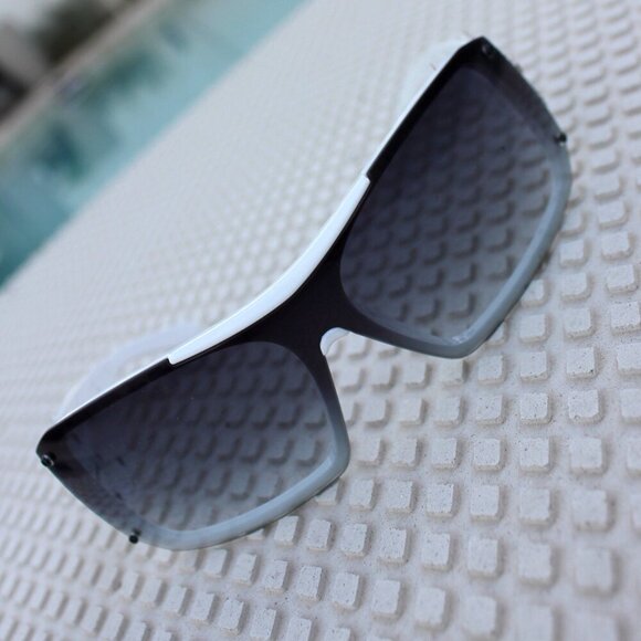 Montana West Sunglasses in White w/Silver Duo Guns Concho Accents - Picture 8 of 15